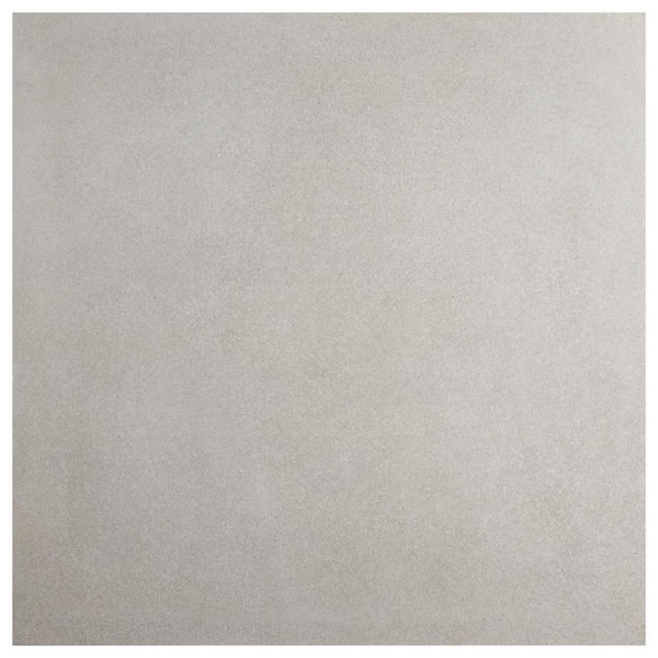 Vessira Gray 8 in. x 0.35 in. Concrete Look Semi-Polished Porcelain Floor and Wall Tile Sample