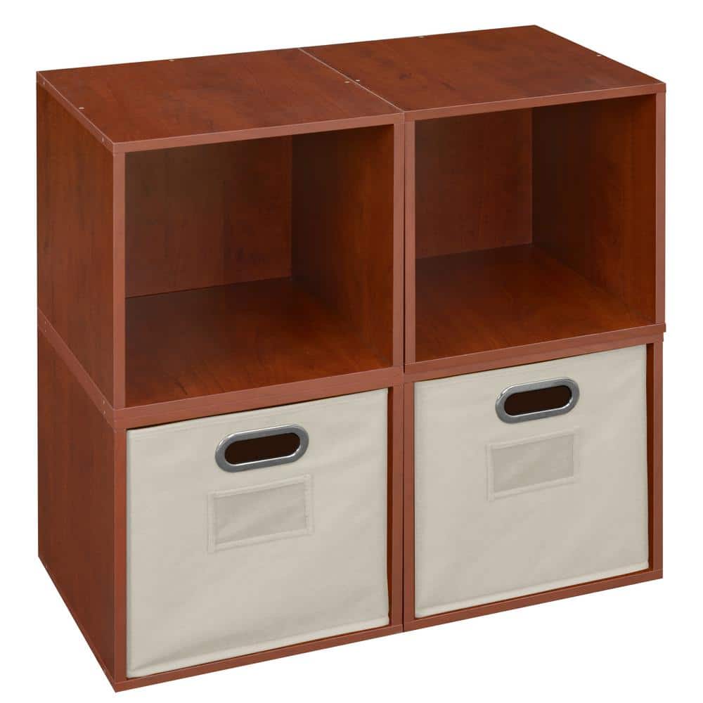 Niche 26 in. H x 26 in. W x 13 in. D Wood 4 Cube Organizer