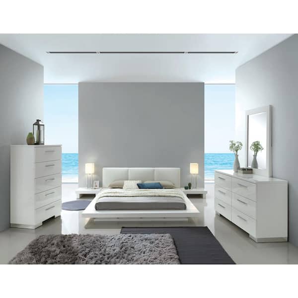 Low white nightstand discount