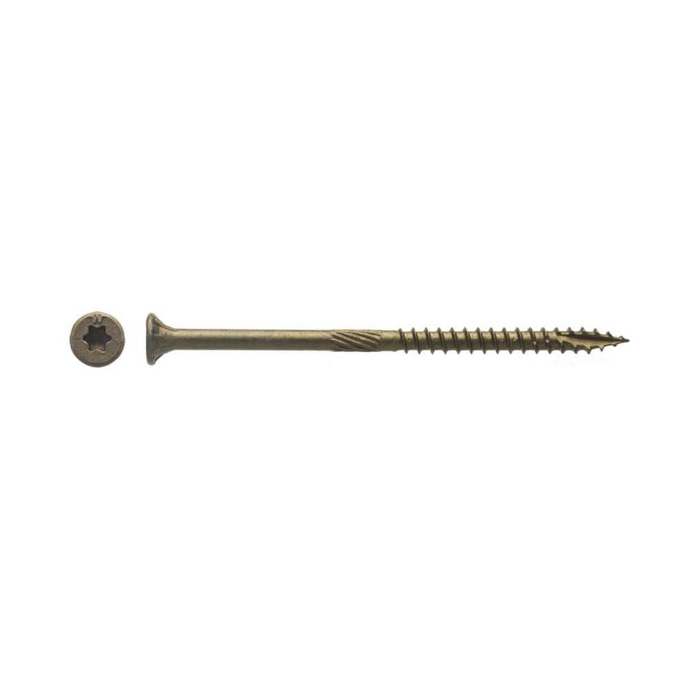BIG TIMBER 9 x 31/8 in. Star Drive Flat Head Bronze Wood Screw (380