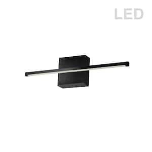 Array 4.5 in. 1-Lights Matte Black LED Wall Sconce