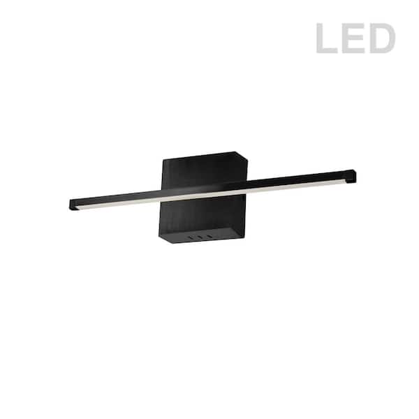 Dainolite Array 4.5 in. 1-Lights Matte Black LED Wall Sconce
