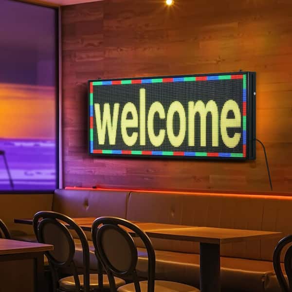 VEVOR Programmable LED Sign P6 Full Color LED Scrolling Panel 40