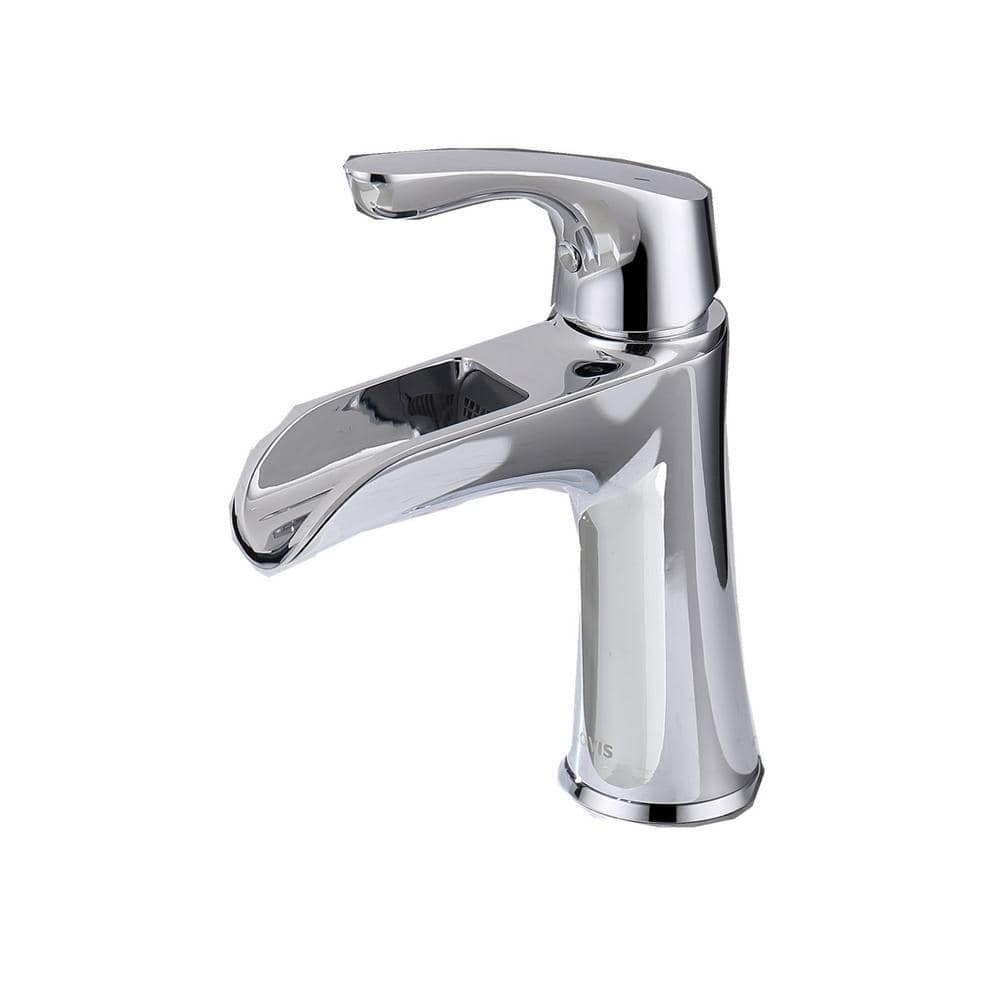 Lukvuzo Single Handle Single Hole Bathroom Faucet with Pop up Drain in