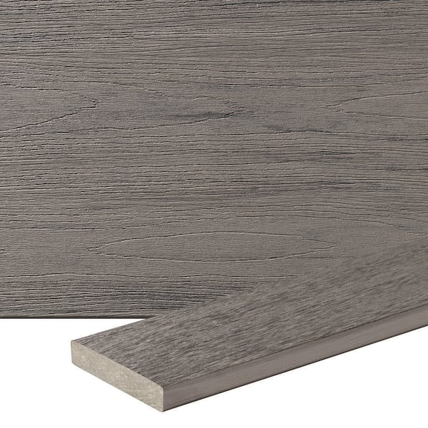Composite Reserve 1-in x 6-in x 16-ft Square Driftwood Composite Deck Board (Actual: 0.94-in x 5.36-in x 16-ft)