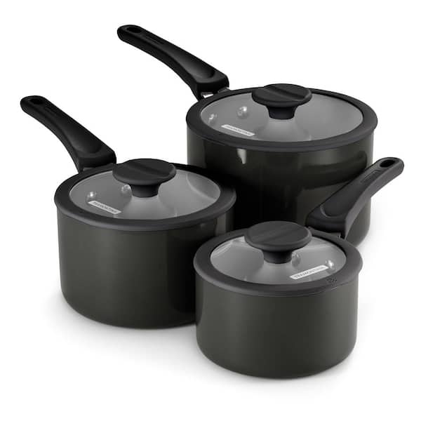 6-Piece Nesting Ceramic Nonstick Aluminum Cookware Set