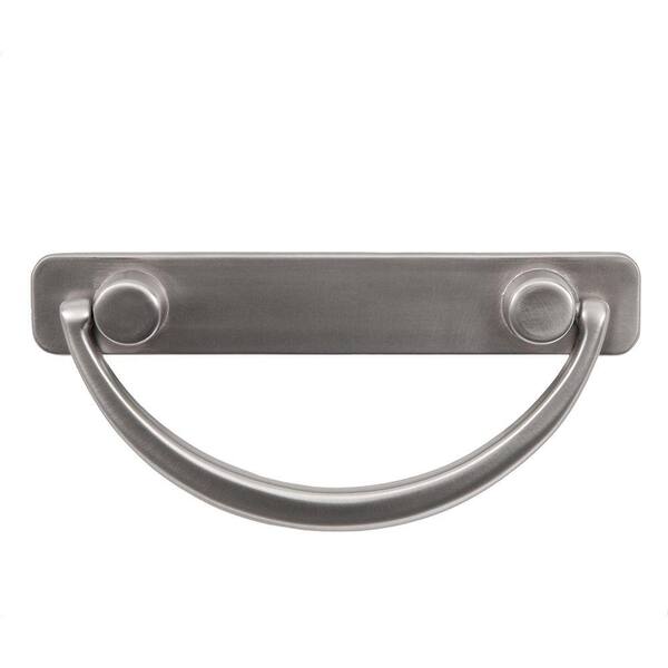 Unbranded Harnett 4-1/2 in. Satin Nickel Bail Center-to-Center Pull-DISCONTINUED