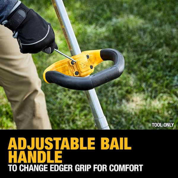 DEWALT 20V MAX Cordless Battery Powered Lawn Edger with 7.5 In. Edger Blade  DCED400BWDZO400 - The Home Depot