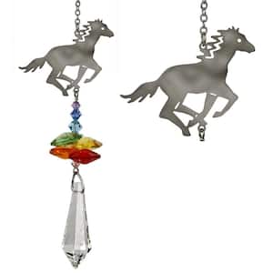 Woodstock Rainbow Makers Collection, Crystal Fantasy, 4.5 in. Horse Crystal Suncatcher