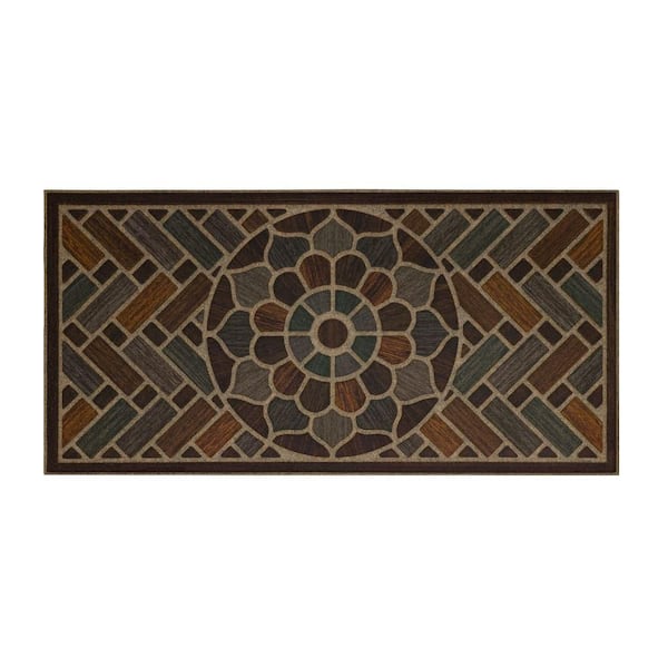 Brick Path Grain 24 in. x 48 in. Ornamental Door Mat