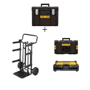 TOUGHSYSTEM 27 in. Tool Box Carrier, Extra Large Tool box, Small Tool Box and Portable Radio/Digital Music Player