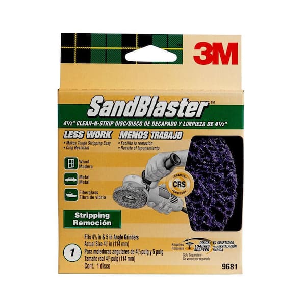 3M Sandblaster 4.5 in. x 4.5 in. Coarse Grit Clean-N-Strip Disc