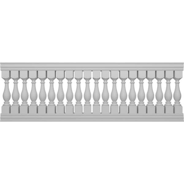 Ekena Millwork Fiberthane Legacy Balustrade 120 in. L x 42 in. H Fiberglass Railing Kit