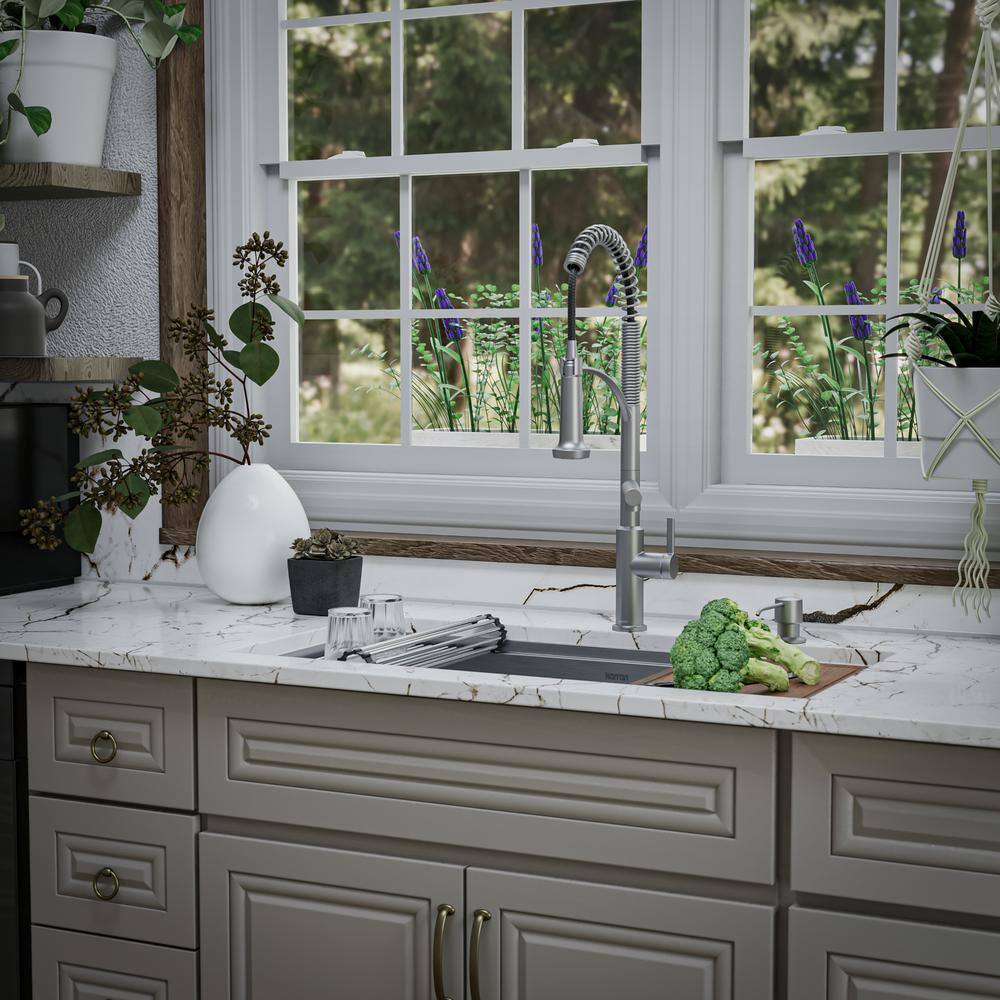 Elite 36" Stainless Steel Undermount Workstation Kitchen Sink