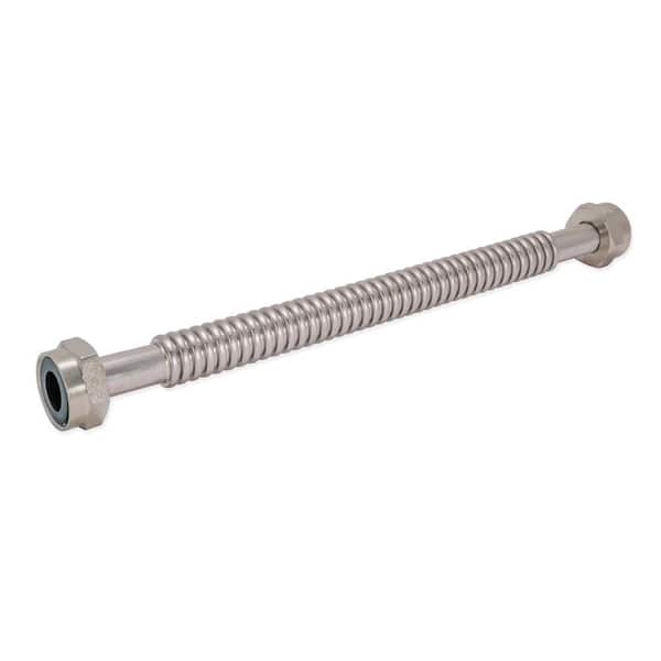 Eastman 1 in. FIP x 1 in. FIP x 24 in. Corrugated Stainless Steel Water ...