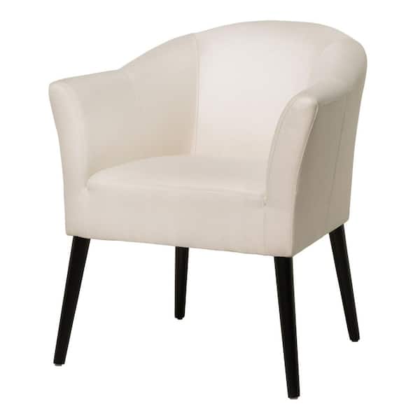 Noble House Cosette Beige Fabric Armchair