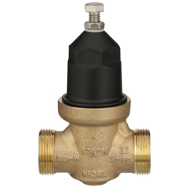 Wilkins 3/4 in. NR3XL Pressure Reducing Valve with Union Capable Female x Female NPT Connection Plugged For Gauge Lead Free