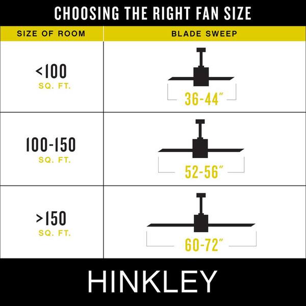 HINKLEY - Tropic Air 52 in. Indoor/Outdoor Matte Black Ceiling Fan Pull Chain