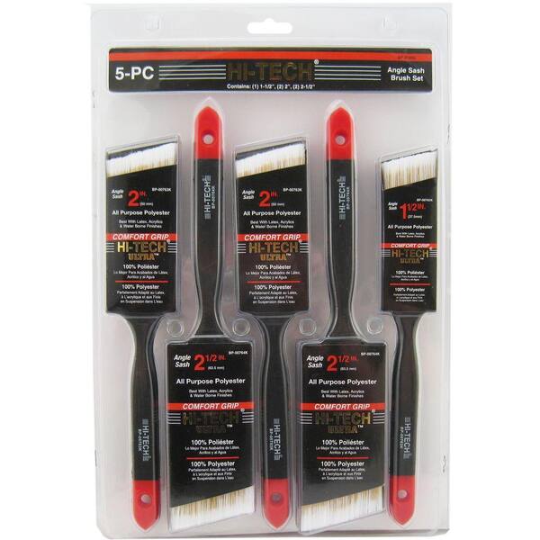 Hi-Tech 5-Piece Angle Sash Brush Set