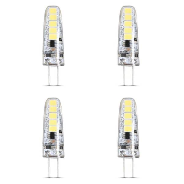 20-Watt Equivalent T4 G4 Bi-Pin Base Landscape 12-Volt LED Light Bulb Bright 3000K (4-Pack)