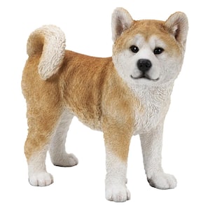 Akita Dog Standing Garden Statue