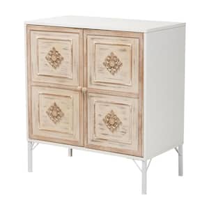 Favian White and Weathered Brown Sideboard