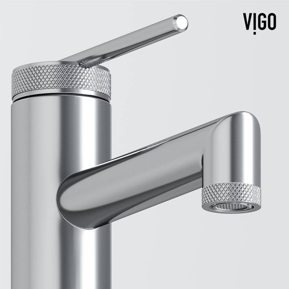 VIGO Sterling 7" High Chrome Single-Handle Bathroom Faucet