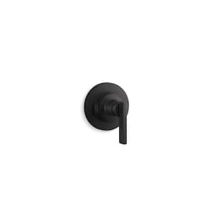 Castia By Studio McGee MasterShower 1-Handle Transfer Valve Trim with Lever Handle in Matte Black