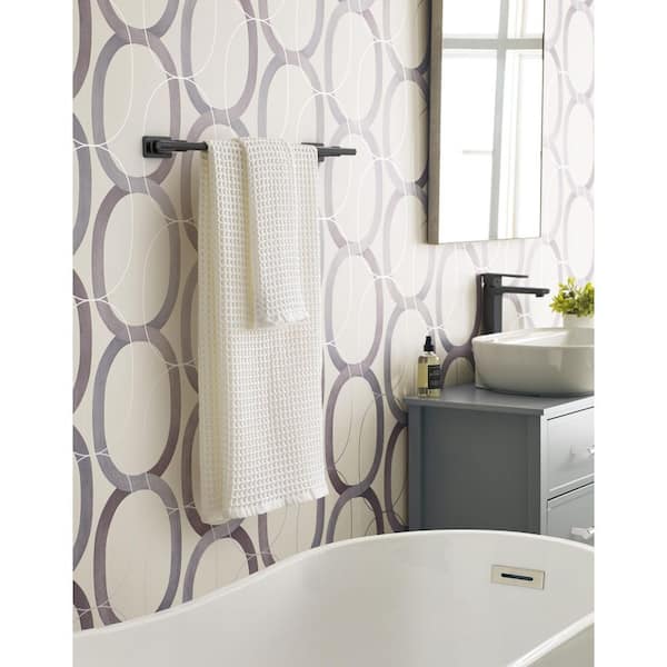 Bronx 18 in. Wall Mounted Towel Bar in Black Bronze