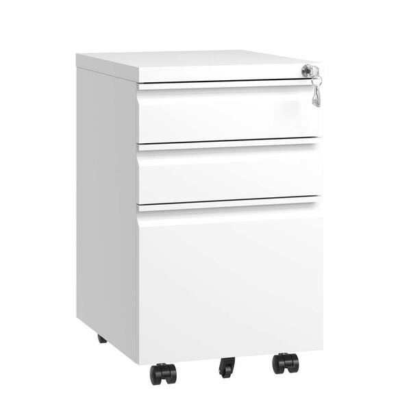 Flynama White 23.62-in File Cabinet