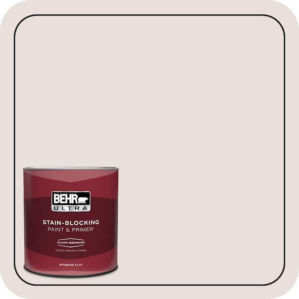 BEHR ULTRA 1 qt. #730A-2 Cloud Nine Extra Durable Flat Interior Paint & Primer