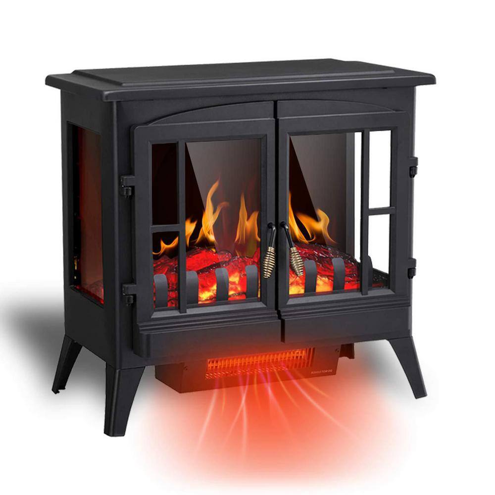 1500Watt Infrared Heater in Black with Overheating Protection, Low