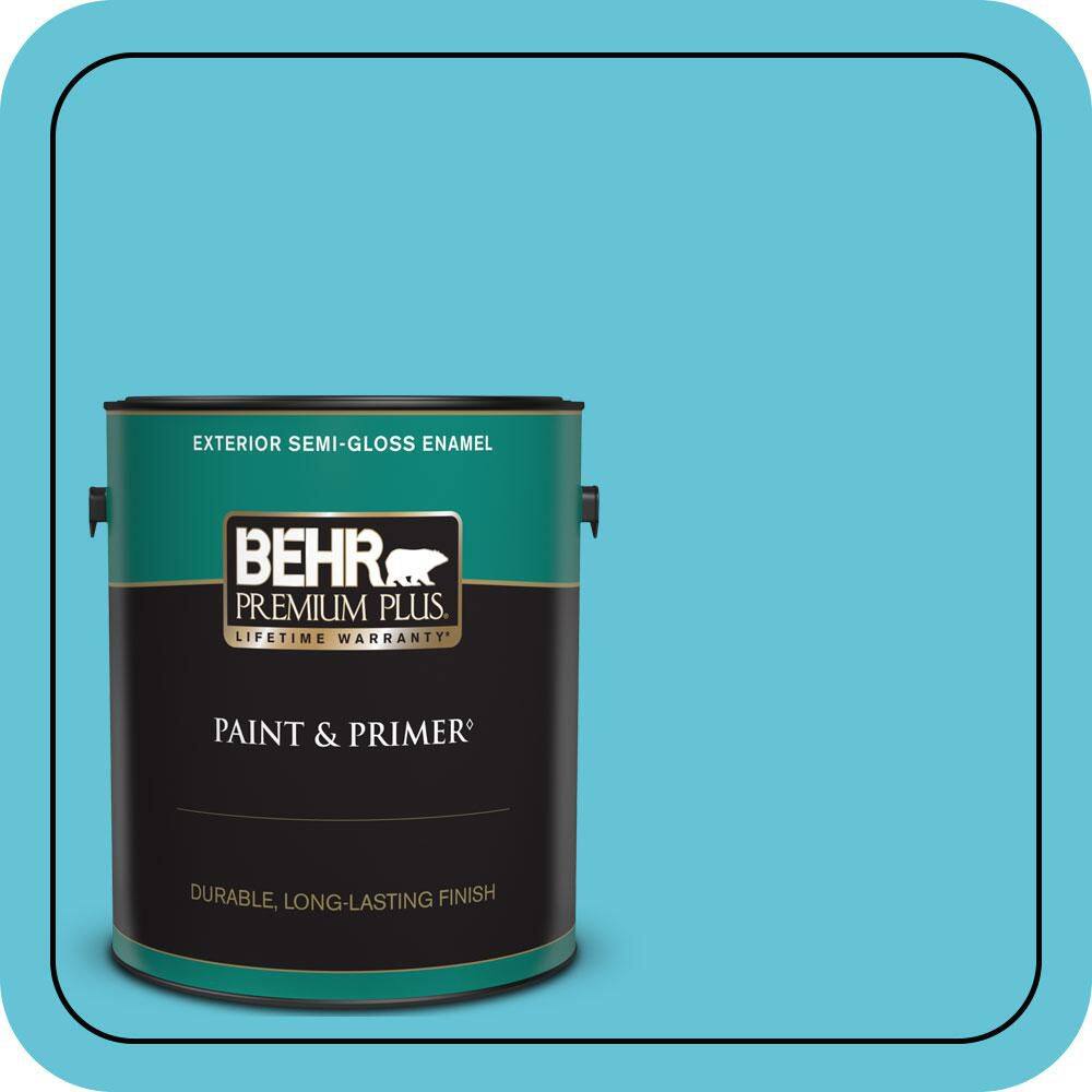 1 gal. #P480-4 Rushing Stream Semi-Gloss Enamel Exterior Paint & Primer price history on PriceWatchPro