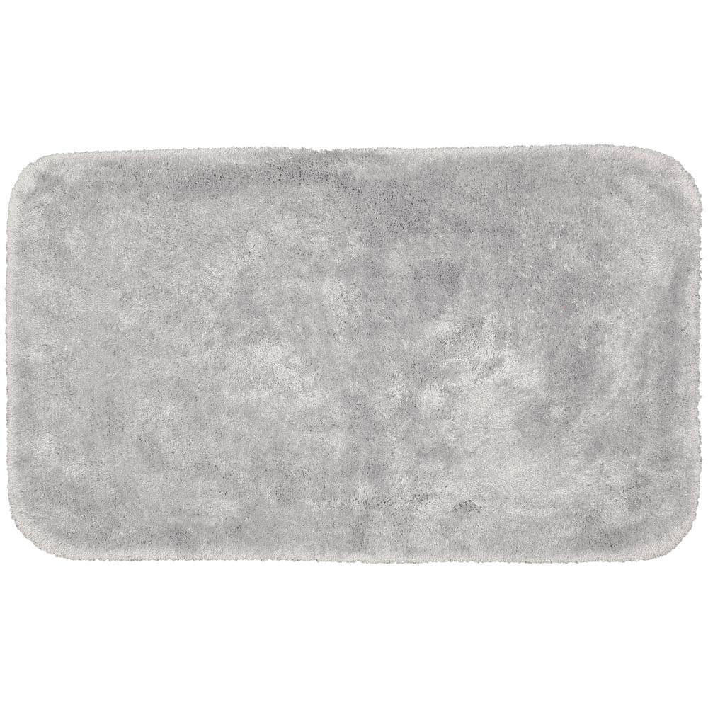 30x50 Finest Luxury Ultra Plush Washable Nylon Bath Rug Dark Gray -  Garland : Target