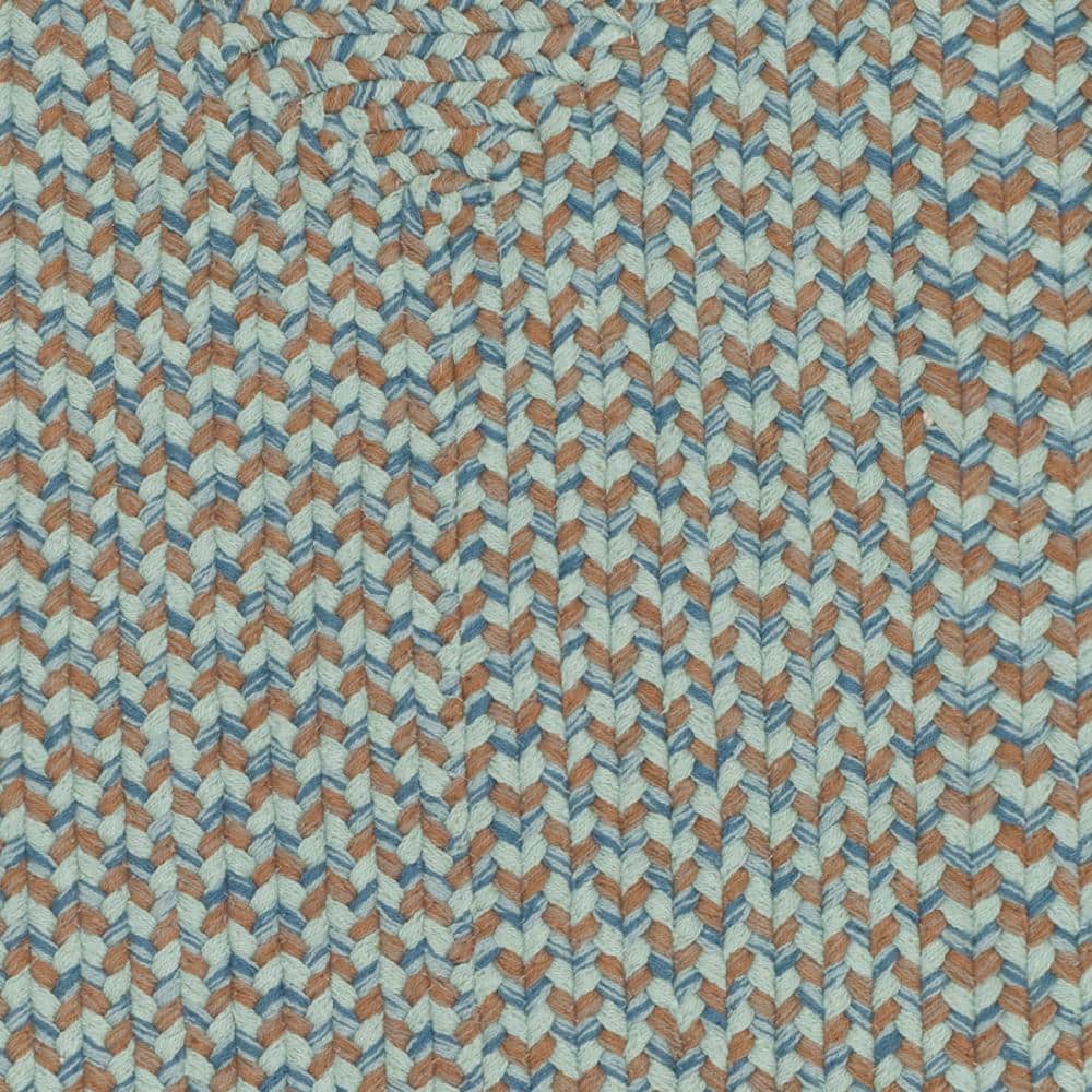 Gray and Multi Braided Cotton Reversible Area Rug