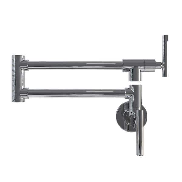 BWE Wall Mounted Pot Filler in Polished Chrome