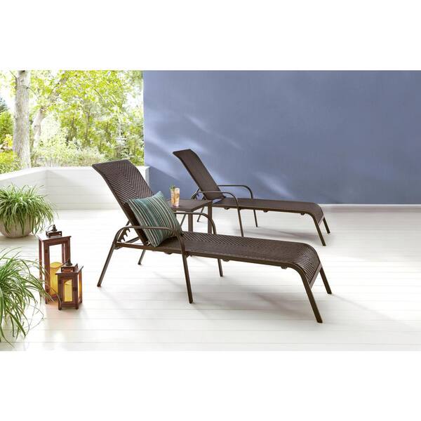 hampton bay adjustable stacking wicker outdoor lounge chair