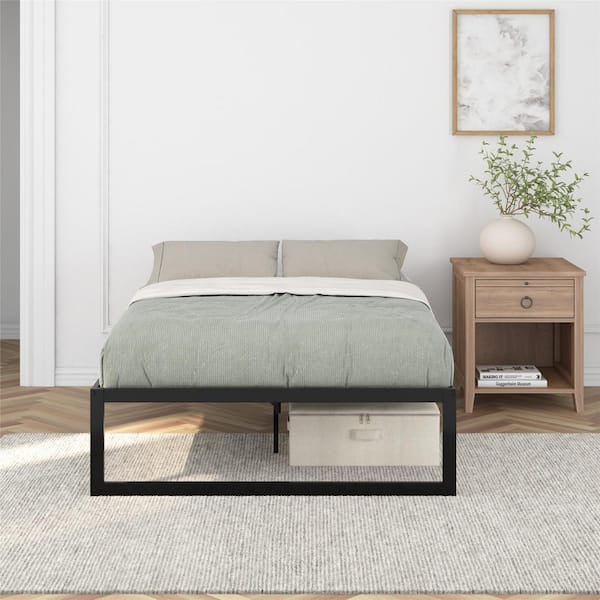 DHP Avey Modern Metal Platform Bed Frame, Full, Black