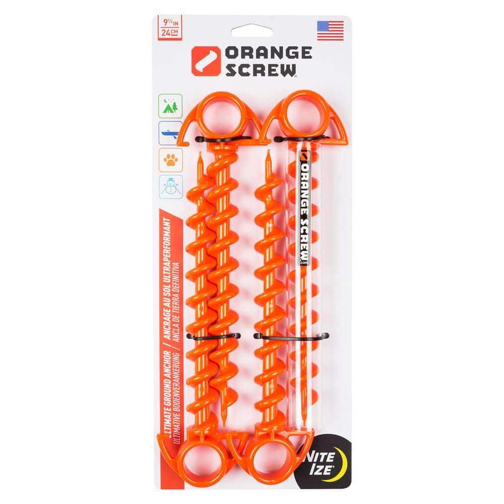 Orange Screw Ultimate Ground Anchor-Small-4 Pack-Bright Orange price history on PriceWatchPro