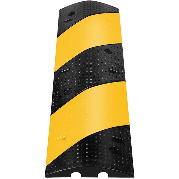 35.4 in. x 11.8 in. x 2.4 in. Cable Organizer 2-Channel, 22,046 lbs. Load Cable Protector Ramp, 2.95 ft. Conduit, 1-Pack