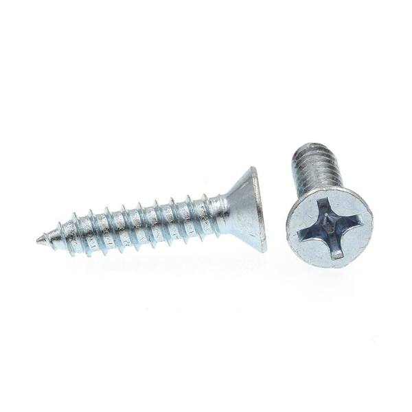 Pack of 100 12 X 3 in Zinc Plated Steel Flat Head Phillips Self-Tapping Prime-Line 9017612 Sheet Metal Screw Pack of 100 12 X 3 in Zinc Plated Steel Flat Head Phillips Self-Tapping Prime-Line 9017612 Sheet Metal Screw