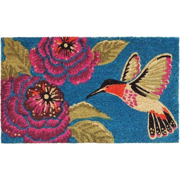 Multi-Colored 29 in. x 17 in. Coir Outdoor Door Mat