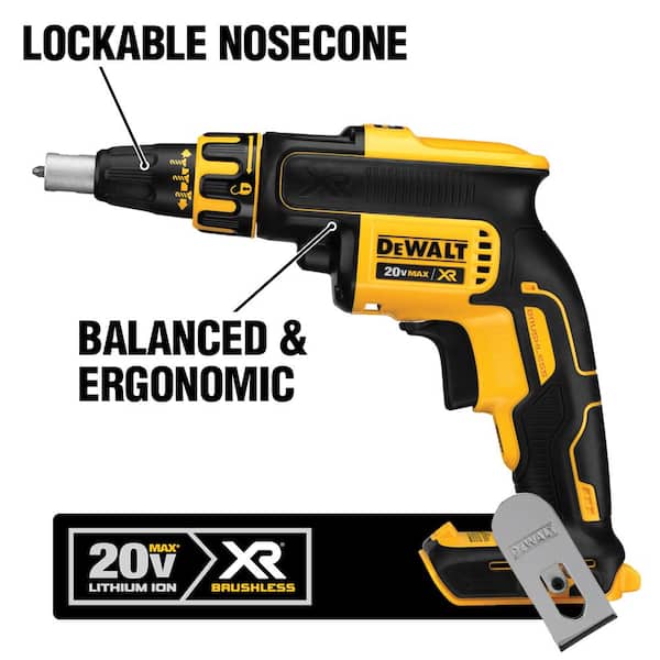DEWALT 20-Volt MAX XR Cordless Brushless Drywall Screw Gun (Tool 