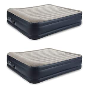 Dura Beam Deluxe Raised Blow Up Mattress w/Built In Pump, King (2 Pack)
