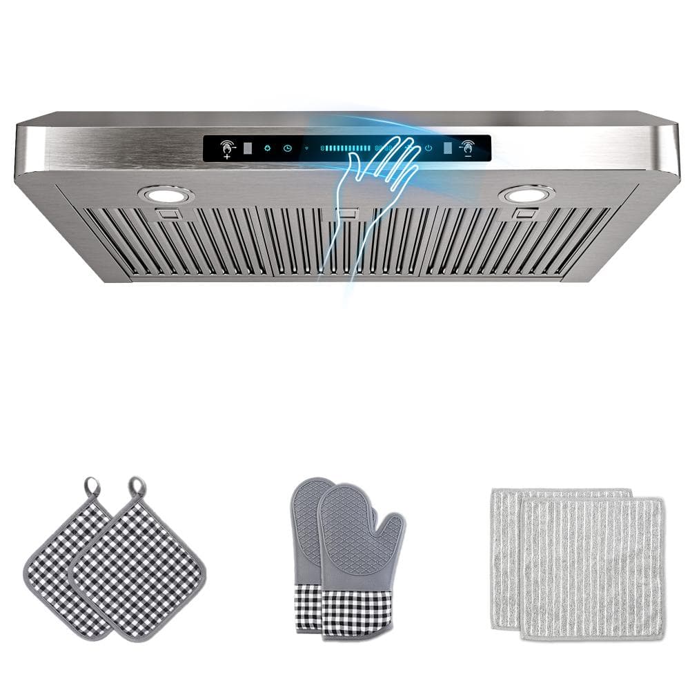 36 in. 300 CFM Ducted Under Cabinet Range Hood in Stainless with 3-Venting Options, Touch and Gesture Control, Remote price history on PriceWatchPro