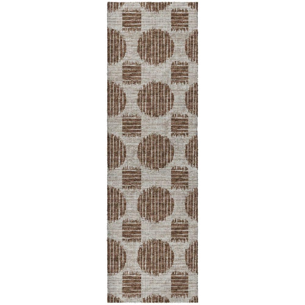 Dream Shag Premium Machine Washable Abstract ADS119 Brown 2 ft. x 7 ft. Runner Rug price history on PriceWatchPro