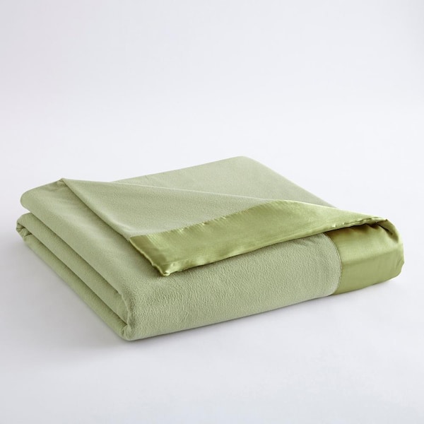 Micro Flannel All Seasons Lightweight Meadow Solid Twin Flat Sheet