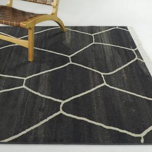 Octavio Charcoal 8 ft. x 10 ft. Abstract Area Rug