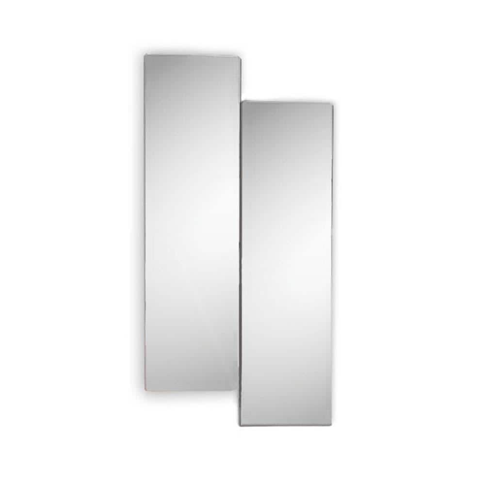 33 in. H x 10 in. W Rectangle Frameless White Dressing mirror Three in One 