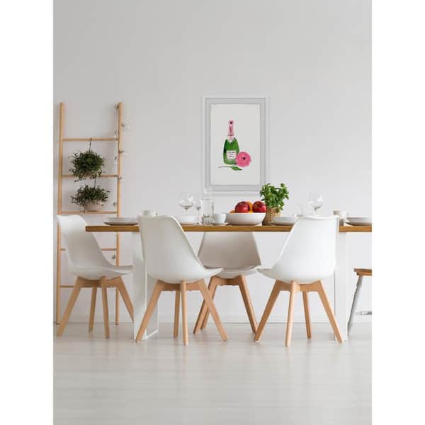 Unbranded 30 in. H x 20 in. W "Pink Wine" by Marmont Hill Framed Printed Wall Art